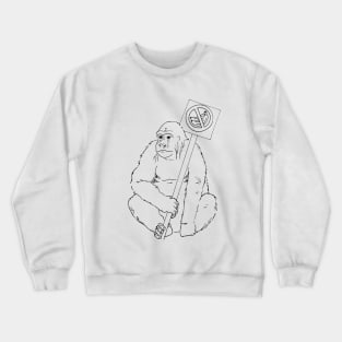 Grodd Hates Bananas. Crewneck Sweatshirt